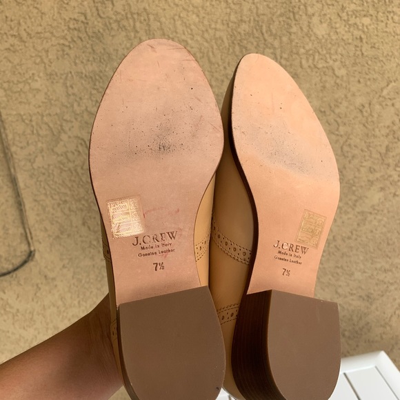 J. Crew Oxford shoes nude leather size 7.5 - Picture 11 of 16
